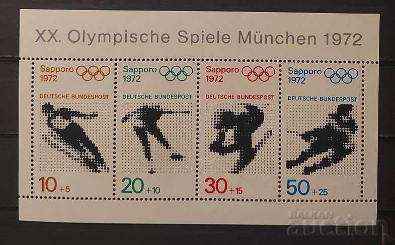 Германия 1971 Олимпийски игри Сапоро и Мюнхен '72 Блок MNH