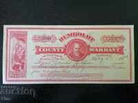 Humboldt Warrant - Νεβάδα (130 $) 1920