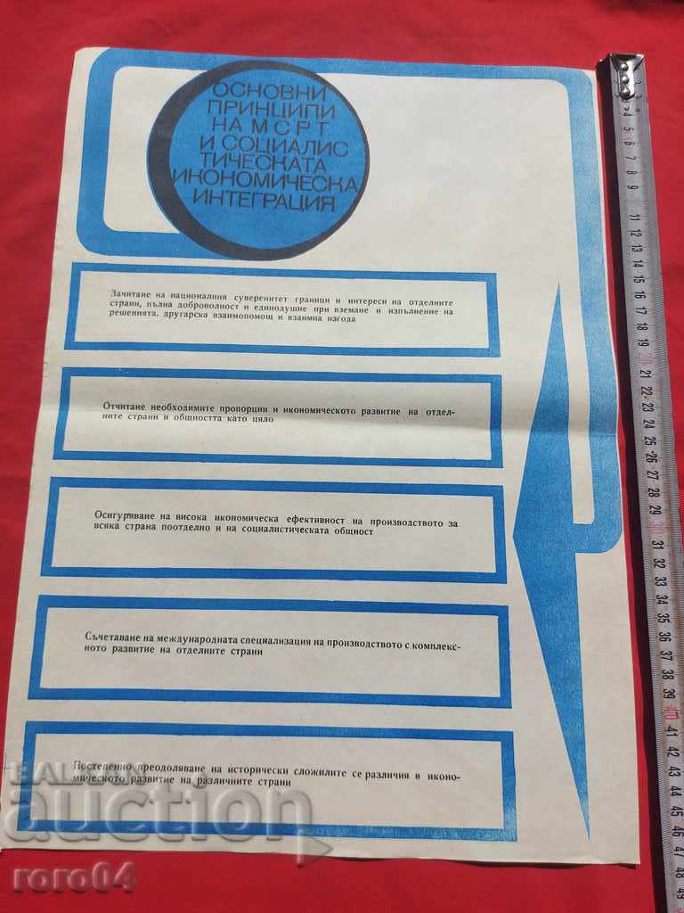 COMMUNIST POSTER - POSTER - BOARD with price 10.00 BGN | € 5.11