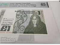Banca Centrală a Irlandei 1 Pound 1981 Pick 70b Ref 5765 PMG
