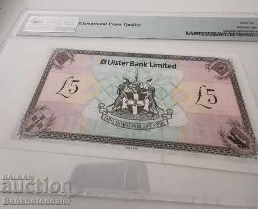 Northern Ireland 5 Pounds 2007 Ulster Bank Ref PMG with price 160.00 BGN | € 81.81 Northern Ireland 5 Pounds 2007 Ulster Bank Ref PMG with price 160.00 BGN | € 81.81