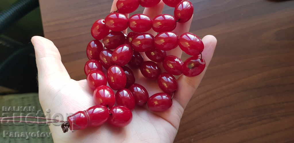 Rosary amber 33+1 base real - 7