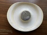 Ivory ASHTRAY WITH COIN HUGE BEAUTIFUL RARE TALER