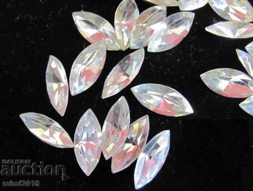 Antique Vintage Polished Crystals for Jewelry Bohemia - 7 Antique Vintage Polished Crystals for Jewelry Bohemia - 7