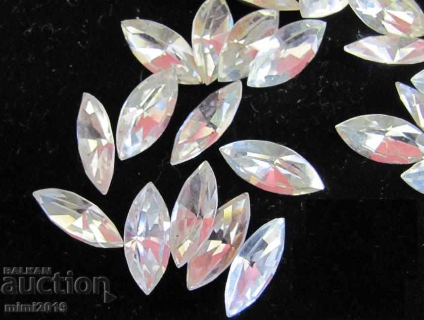 Antique Vintage Polished Crystals for Jewelry Bohemia