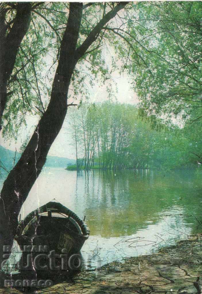 Стара картичка - Оряхово, река Дунав