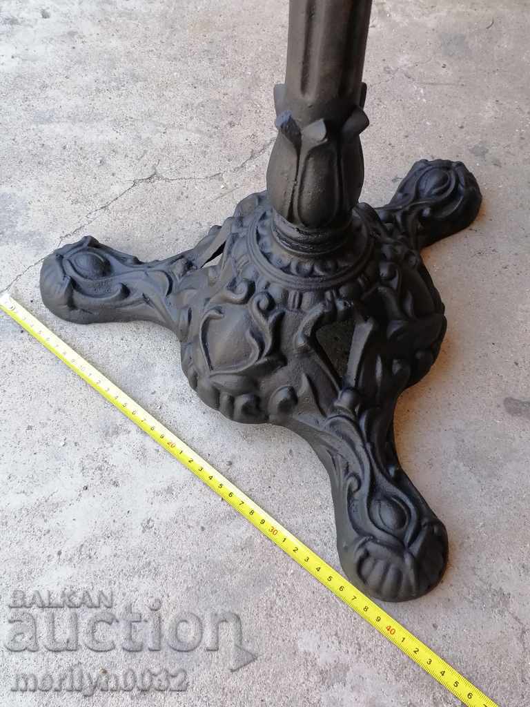 Delivery of Table top embossed cast iron table from the 20th century Delivery of Table top embossed cast iron table from the 20th century