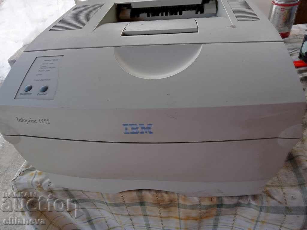 IBM INFOPRINT 1222 printer is running