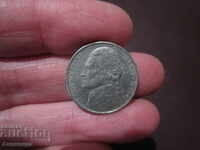 1998 5 US cents letter P
