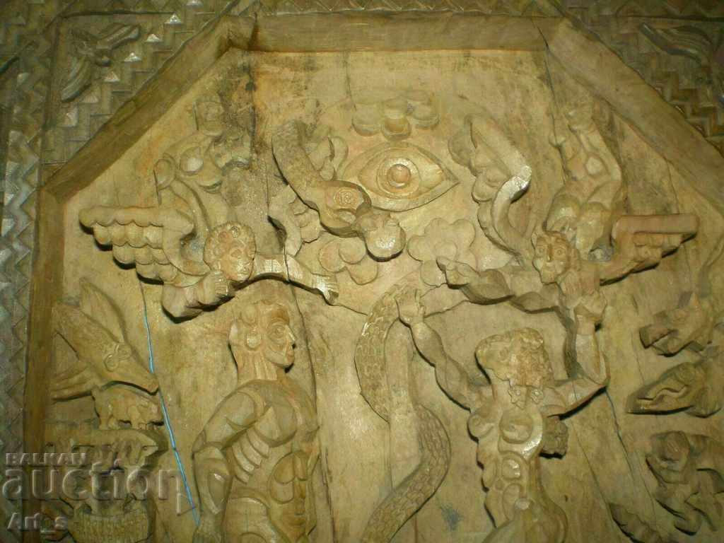 UNIQUE woodcarving of "Original Sin" - early 20th century - 5 UNIQUE woodcarving of "Original Sin" - early 20th century - 5