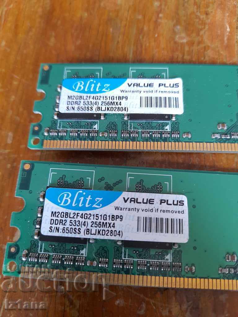 Memorie RAM Blitz DDR2 256 cu preț 12.00 BGN | € 6.14