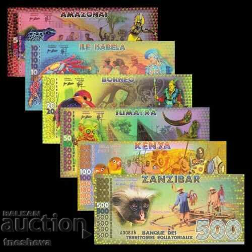 SET OF EQUATORIAL TERRITORIES 2015-UNC with price 94.00 BGN | € 48.06 SET OF EQUATORIAL TERRITORIES 2015-UNC with price 94.00 BGN | € 48.06