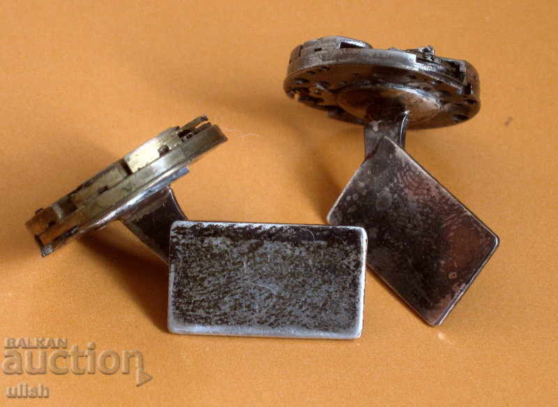 Стиймпънк сребърни ръкавели часовников механизъм копчета с цена 60.00 лв. | € 30.68 Стиймпънк сребърни ръкавели часовников механизъм копчета с цена 60.00 лв. | € 30.68