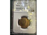 40 FRANCS FRANCE NAPOLEON I BONAPARTE GOLD NGC PCGS AU 55