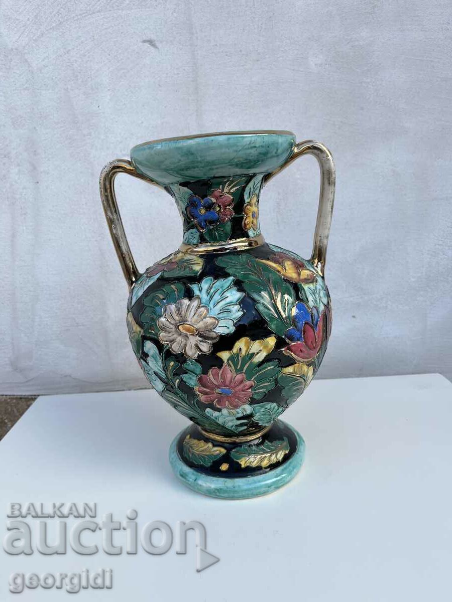 Unique handmade porcelain vase. №2110