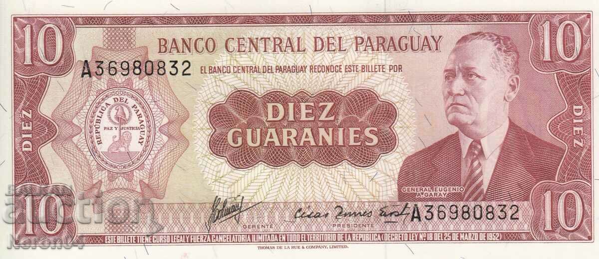 10 Guarani 1952, Παραγουάη