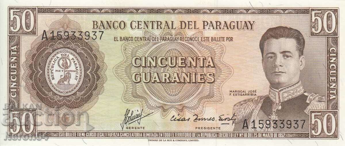 50 Guarani 1952, Παραγουάη