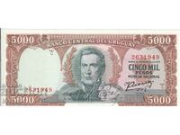 5000 песо 1967, Уругвай