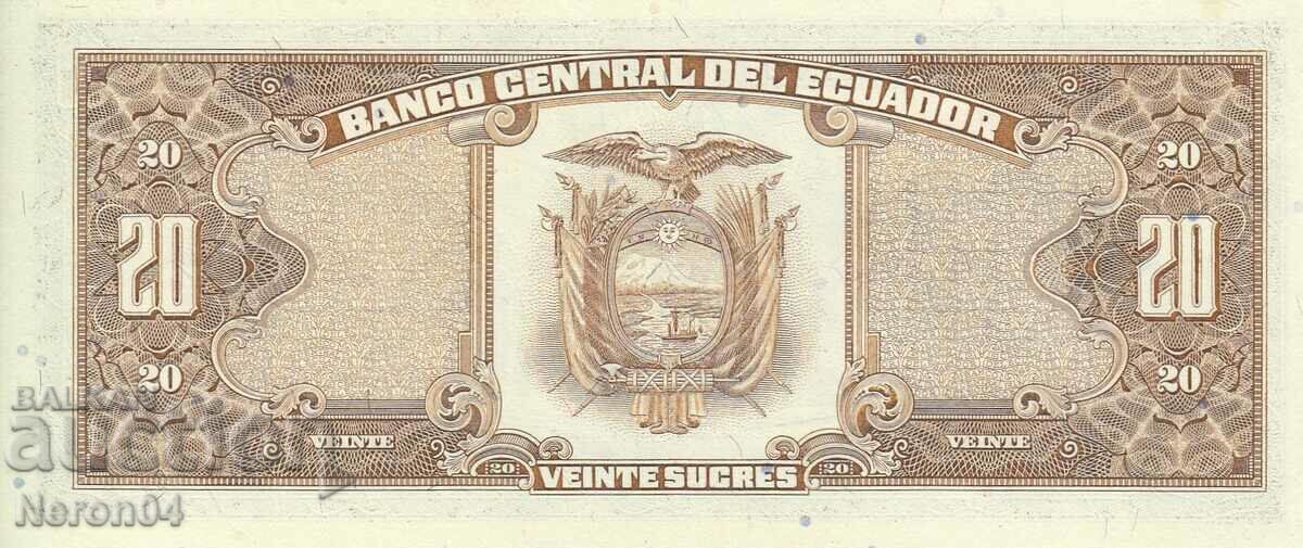 20 Sucre 1988, Ecuador cu preț 24.99 BGN | € 12.78