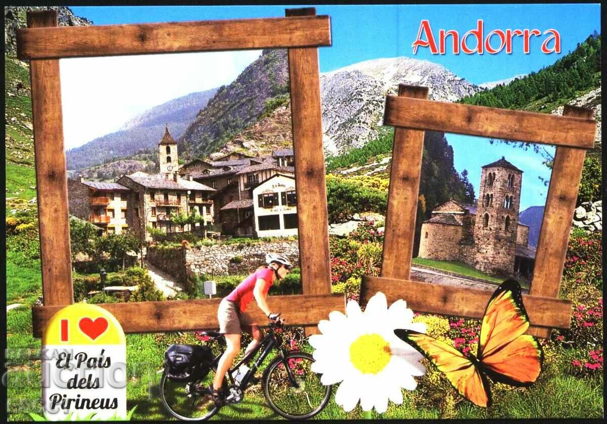 Carte poștală Andorra, țara Pirineilor