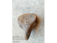 Scaun copil din piele veche pentru bicicleta