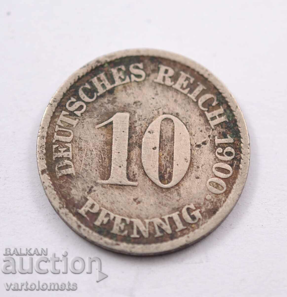 10 PFENNIG 1900 - Germania