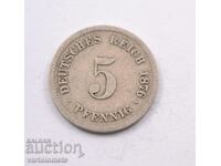 5 Pfennig PFENNIG 1876 - Γερμανία