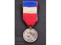 Medalie franceză, argint 10,5g / Ag 900