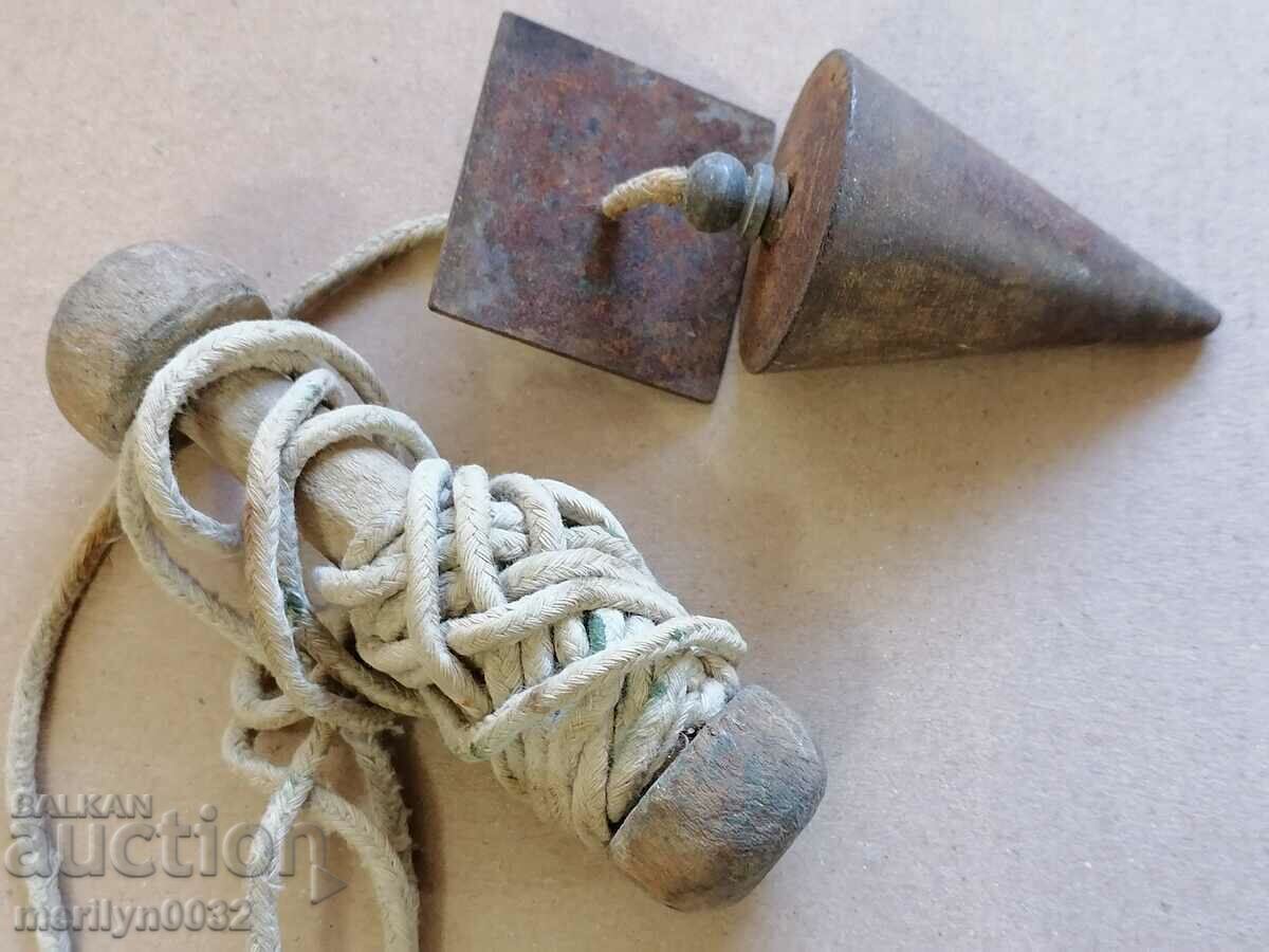 Delivery of Old carpenter's plumb weight tool RARE Delivery of Old carpenter's plumb weight tool RARE