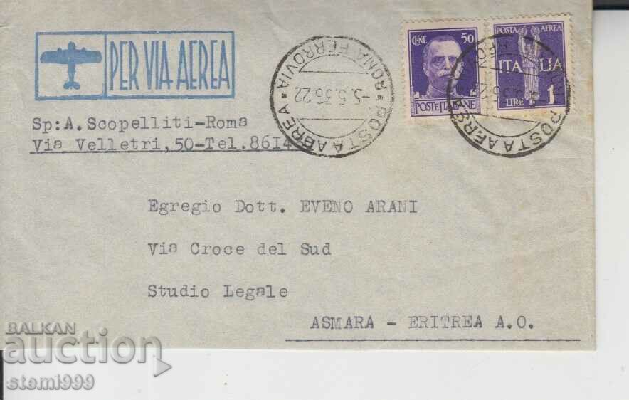 Postal envelope Italy