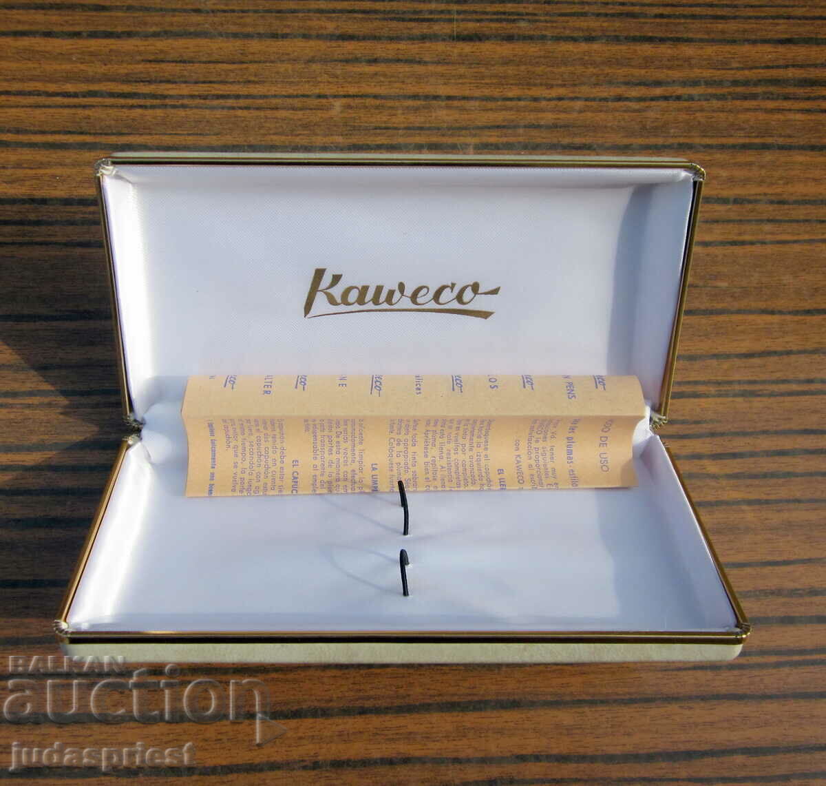 άδειο παλιό κουτί με πιστοποιητικό στυλό και μολύβι kaweco