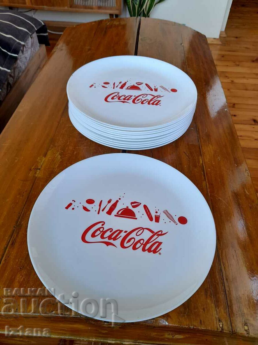 Plate, plates of Coca Cola, Coca Cola