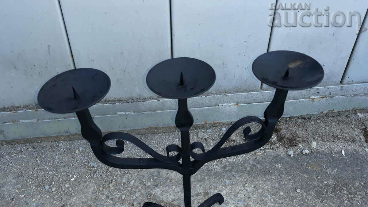 Αντίκες σιδήρου χειροποίητο κηροπήγιο - 5 Αντίκες σιδήρου χειροποίητο κηροπήγιο - 5