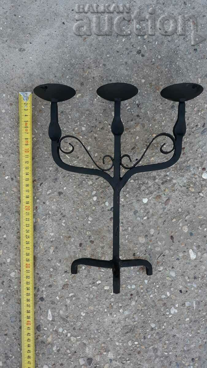 Αντίκες σιδήρου χειροποίητο κηροπήγιο - 6 Αντίκες σιδήρου χειροποίητο κηροπήγιο - 6