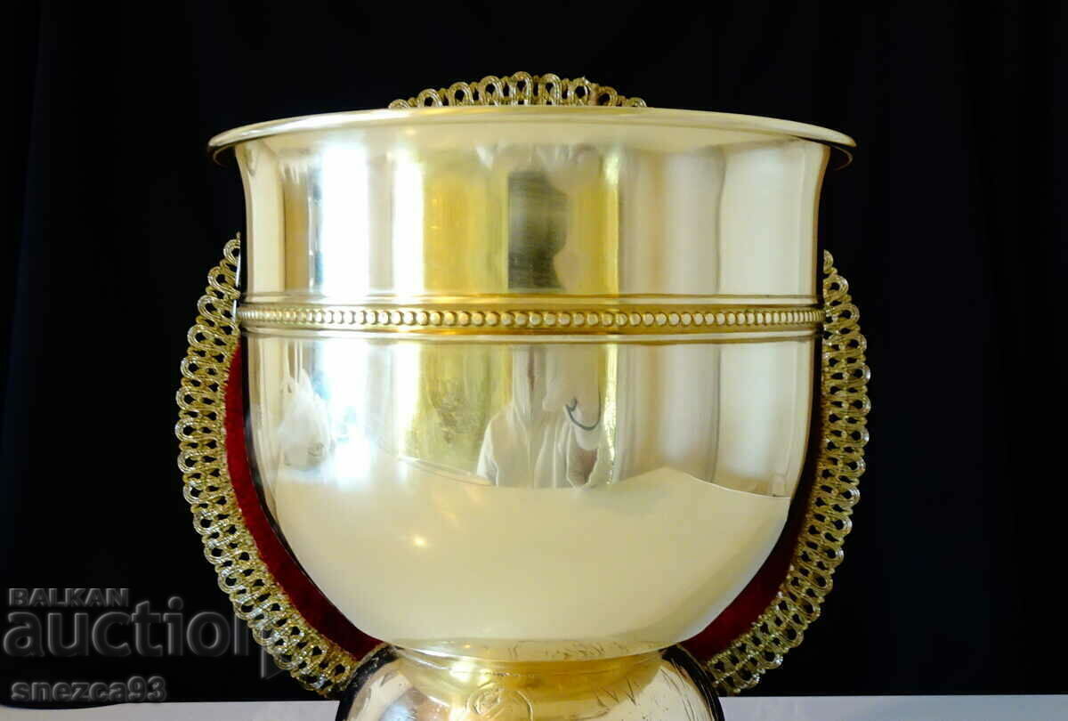 Bronze champagne cooler, ice bucket - 6 Bronze champagne cooler, ice bucket - 6