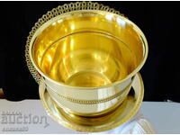Bronze champagne cooler, ice bucket