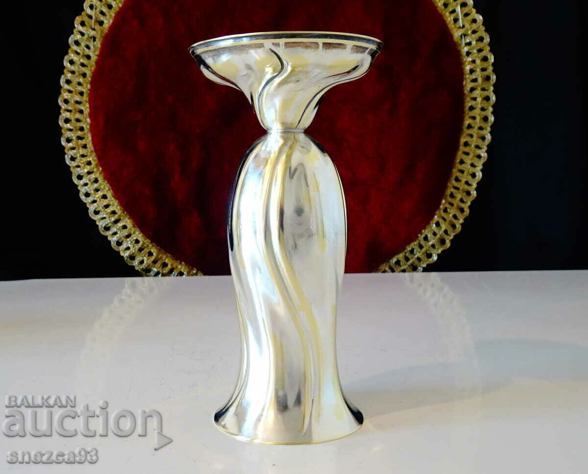 Auction Silver-plated vase, cup, napkin. Auction Silver-plated vase, cup, napkin.