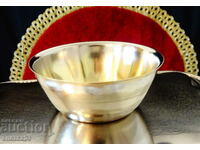 Silver-plated bowl, sugar bowl, dish.