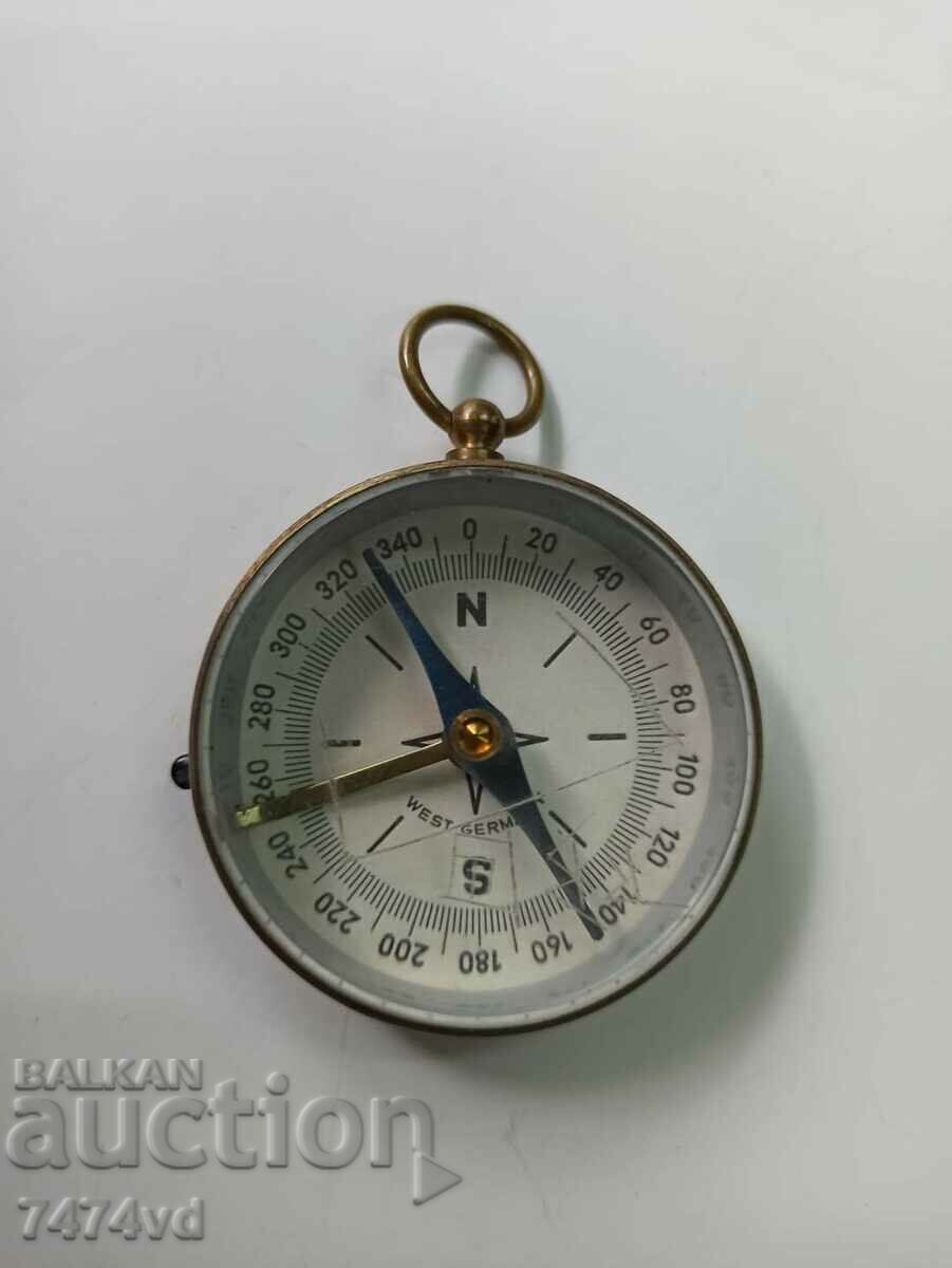 Brass compass W.Germany