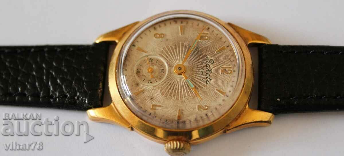 Delivery of GOLD PLATED 20 MICRON MEN'S ROCKET WATCH Delivery of GOLD PLATED 20 MICRON MEN'S ROCKET WATCH