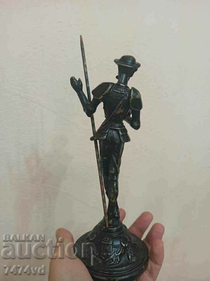 Don Quixote sculpture, cast iron, marking - 5