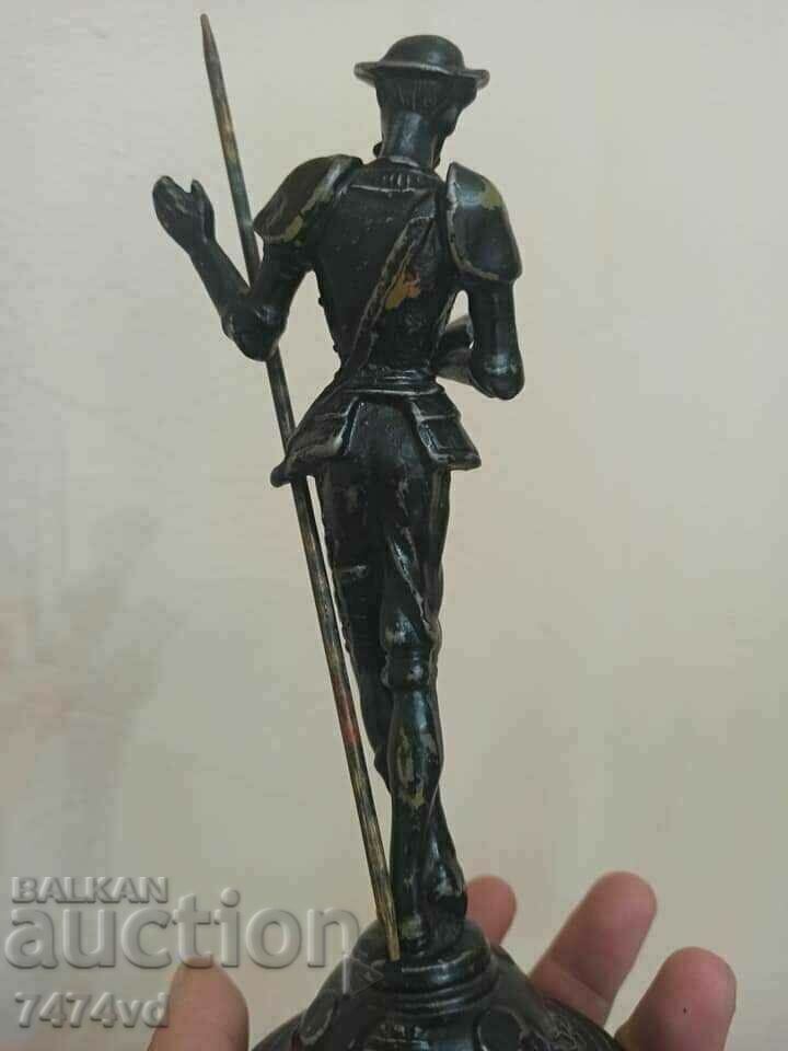 Don Quixote sculpture, cast iron, marking - 6