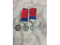 4 Френски сребърни ордена ,различни години,42 грама