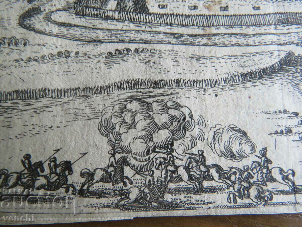 Licitație 1690 - GRAVURĂ VECHE - PALOTA - UNGARIA - TURCI