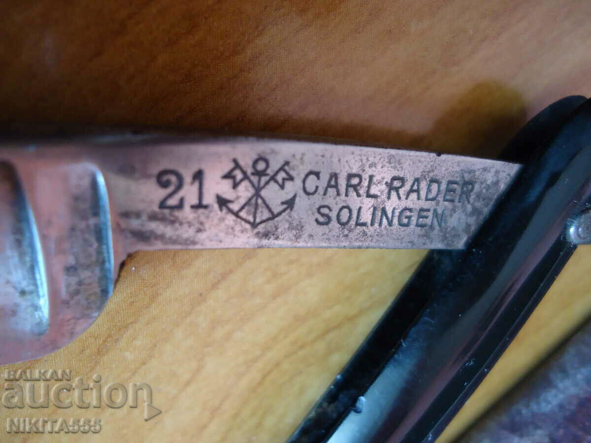 Rare original razor CARL RADER 21 SOLINGEN - 6 Rare original razor CARL RADER 21 SOLINGEN - 6