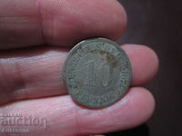 1874 Germania 10 pfennig litera C sau G