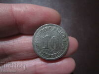 1889 Germany 10 pfennig letter - A