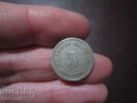 1905 Germany 5 pfennig letter - A
