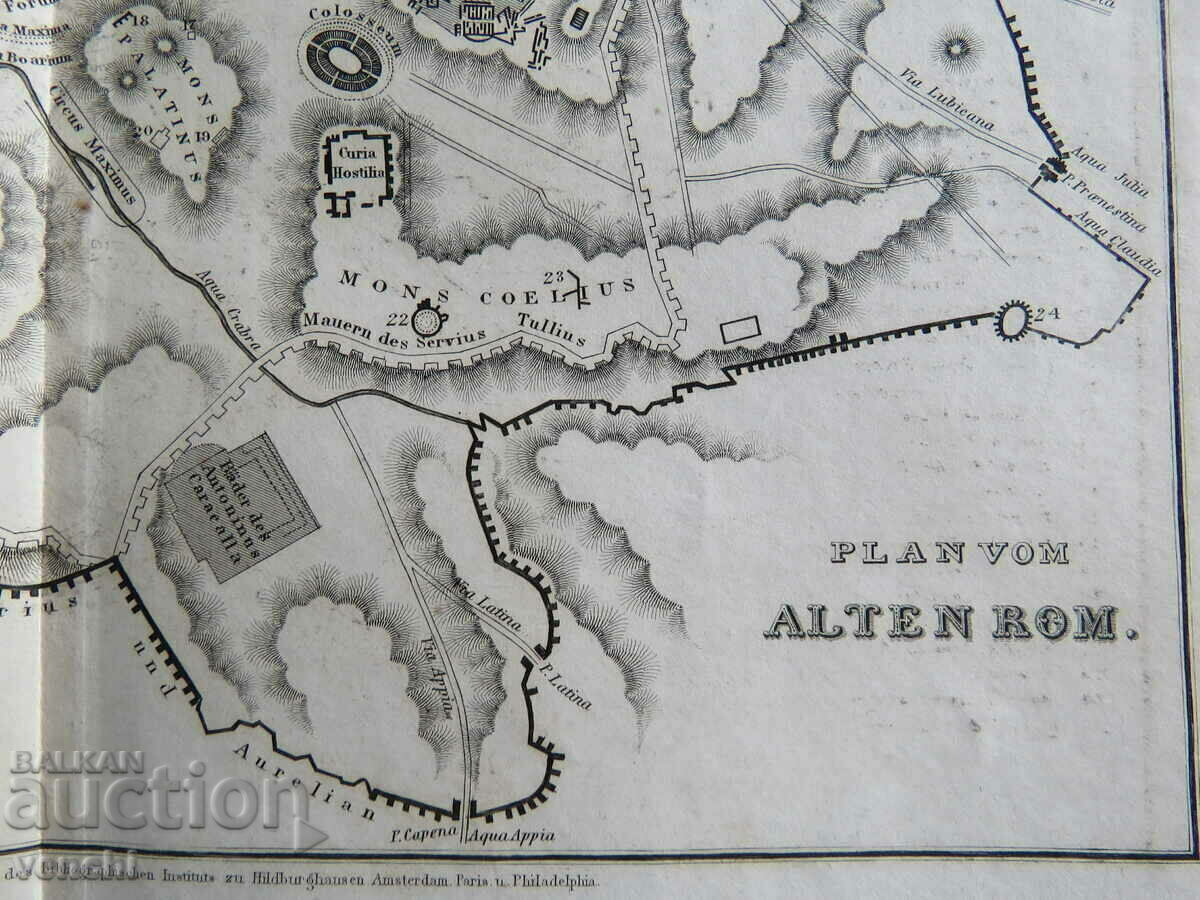 1834 - OLD MAP = PLAN OF ANCIENT ROME + with price 59.99 BGN | € 30.67 1834 - OLD MAP = PLAN OF ANCIENT ROME + with price 59.99 BGN | € 30.67