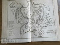 1834 - OLD MAP = PLAN OF ANCIENT ROME +